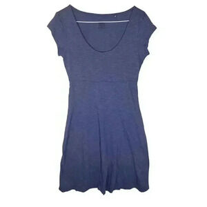 Toad & Co women’s XS periwinkle blue comfortable stretch knit dress mid length
